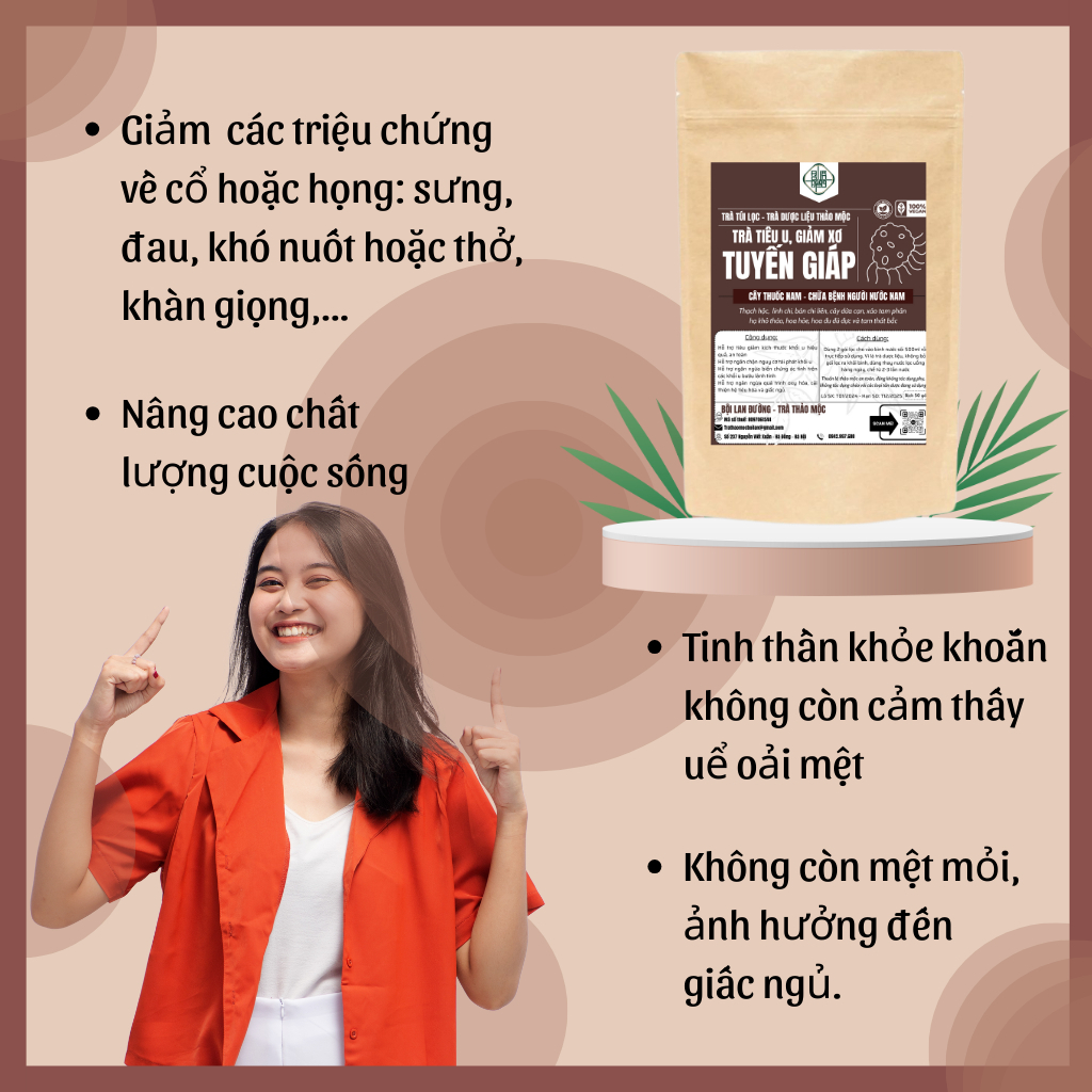 Trà Tiêu U Tuyến Giáp - Bội Lan Đường - Túi 50 lọc