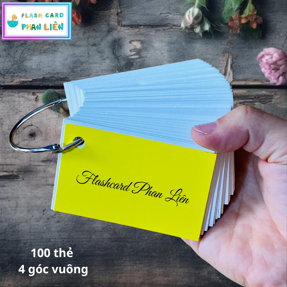 bán sĩ 1000 thẻ flashcard 5x5 / 3x8 / 4x7 / 5x8 / 5,5x9 cm GÓC VUÔNG ...