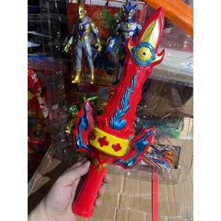 Bộ Đồ Chơi Siêu Nhân 4 Món – kiếm có đèn và âm thanh, 2 Siêu Nhân & Quái Vật Đồ chơi Toy