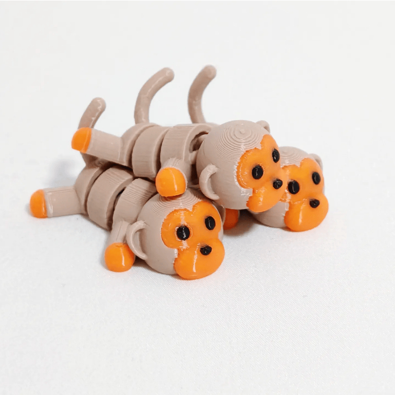 Đồ Chơi Móc Khoá in 3D - Khỉ Con Mini Siêu Cute