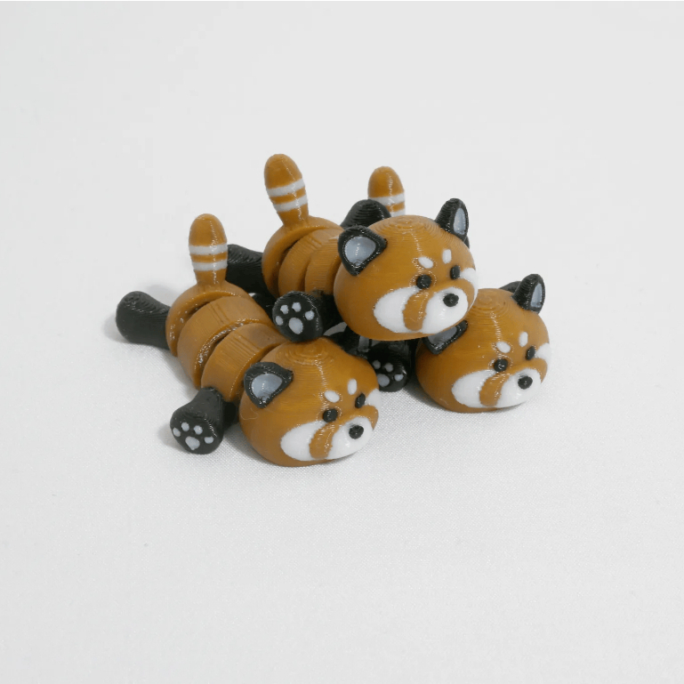 Đồ Chơi Móc Khóa In 3D Gấu Trúc Đỏ Mini Siêu Dễ Thương