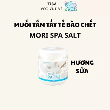 Muối tắm Spa Mori sữa tươi 700gr Salt Bath, muối tắm Mori hũ lớn giúp tẩy da chết hiệu quả, dưỡng ẩm và làm trắng da