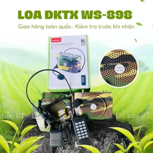 Loa WS898 điều khiển từ xa 100m, loa bẫy chim kèm file chuẩn