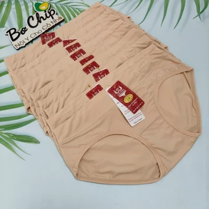 Quần Lót Nữ Thun Lạnh Trơn Cao Cấp Đại Phát Màu Da Size 40-65 Ký in chữ Apple kháng khuẩn 3262