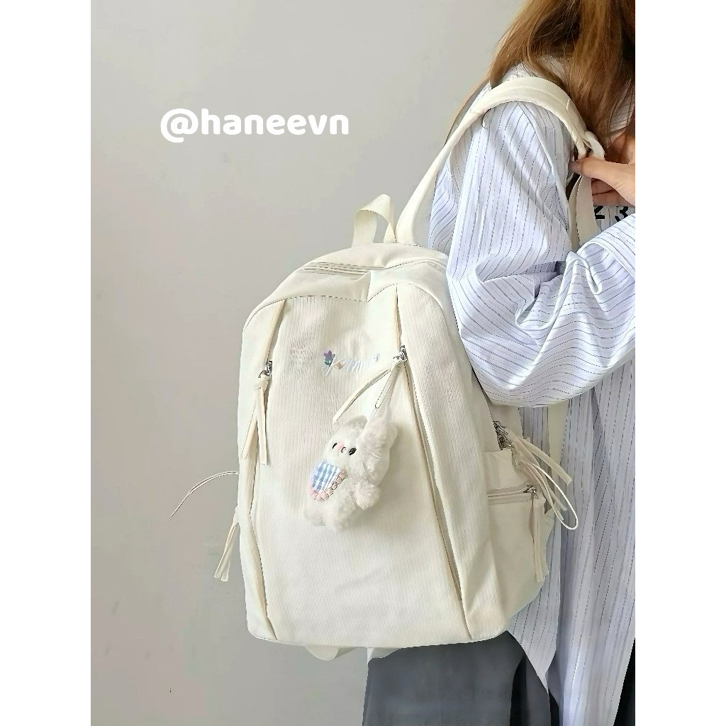 Balo Basic Trơn Màu Pastel Ulzzang Cặp Sách Học Sinh Dày Dặn BA29 ...