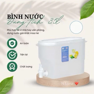 Bình nước 3,5L để trong tủ lạnh có vòi