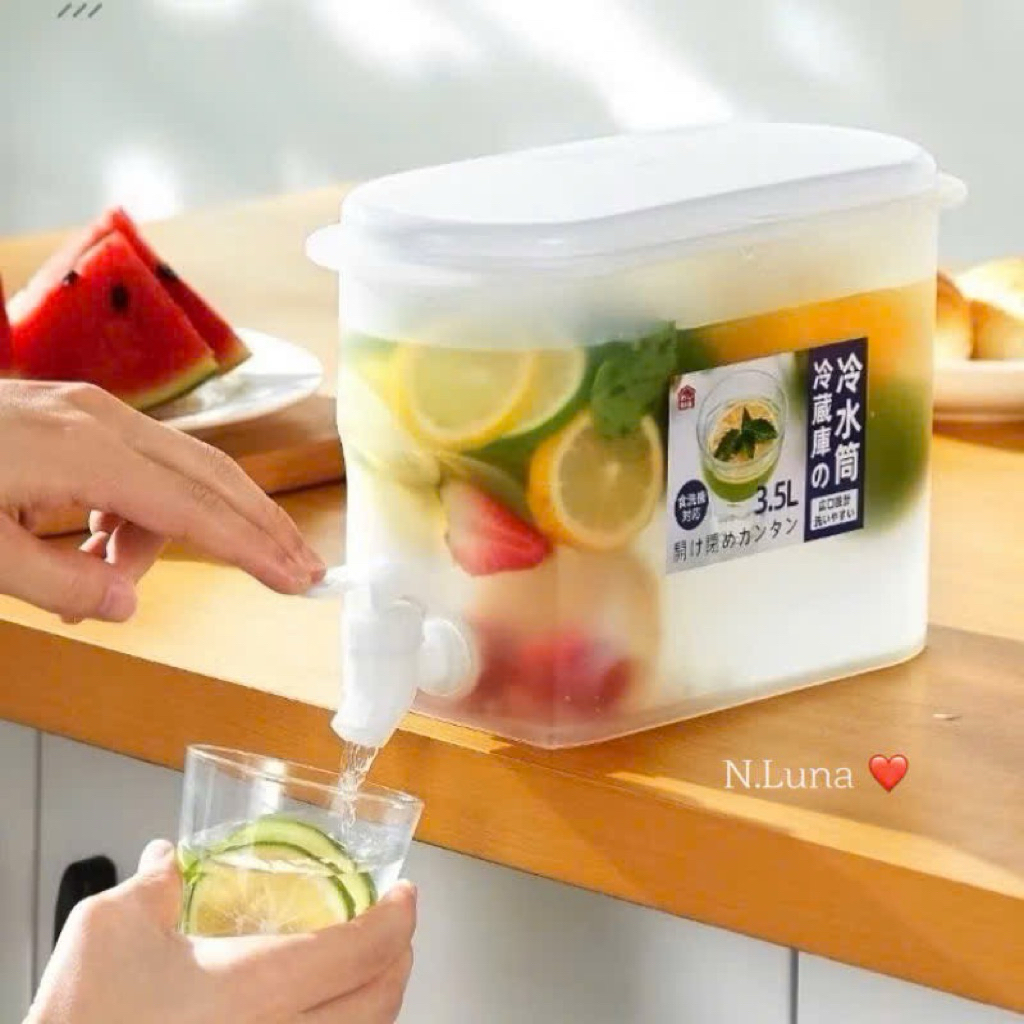 Bình nước 3,5L để trong tủ lạnh có vòi