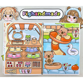 Đồ chơi bóc dán ngôi nhà Capybara Avatar world - Búp bê giấy dễ thương