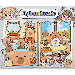 Đồ chơi bóc dán ngôi nhà Capybara Avatar world - Búp bê giấy dễ thương