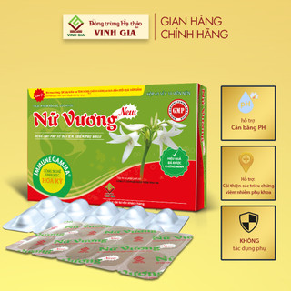 Viên Uống Nữ Vương New, Giảm Khí Hư, Ngứa, Phòng Viêm Nhiễm Phụ Khoa, Hỗ Trợ Cân Bằng pH Vùng Kín