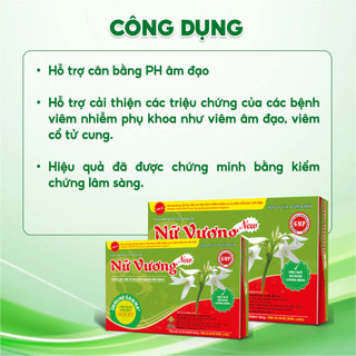 Viên Uống Nữ Vương New, Giảm Khí Hư, Ngứa, Phòng Viêm Nhiễm Phụ Khoa, Hỗ Trợ Cân Bằng pH Vùng Kín