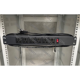 Ổ cắm điện, Thanh Nguồn PDU rack 6 cổng đa năng 10A cho tủ Rack 19inh ...