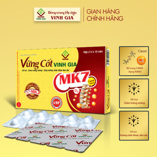 Viên Uống Vững Cốt  Bổ Sung Canxi Hỗ trợ Xương Chắc Khỏe Dẻo Dai, Giảm Loãng Xương (Hộp 20v)