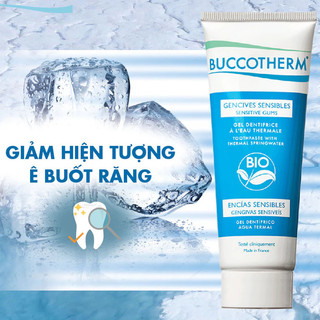 Kem đánh răng hữu cơ cho răng nhạy cảm 2 trong 1 Buccotherm Toothpaste for sensitive teeth 75ml