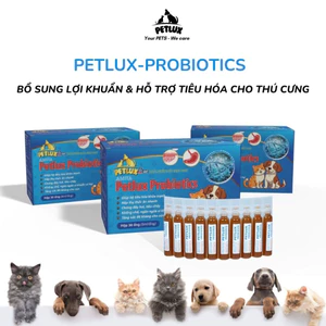 MEN TIÊU HÓA CHÓ MÈO PETLUX - Hỗ Trợ Tiêu Hóa, Giảm Mùi Hôi Phân, Tăng Đề Kháng , Bổ Sung Lợi Khuẩn.