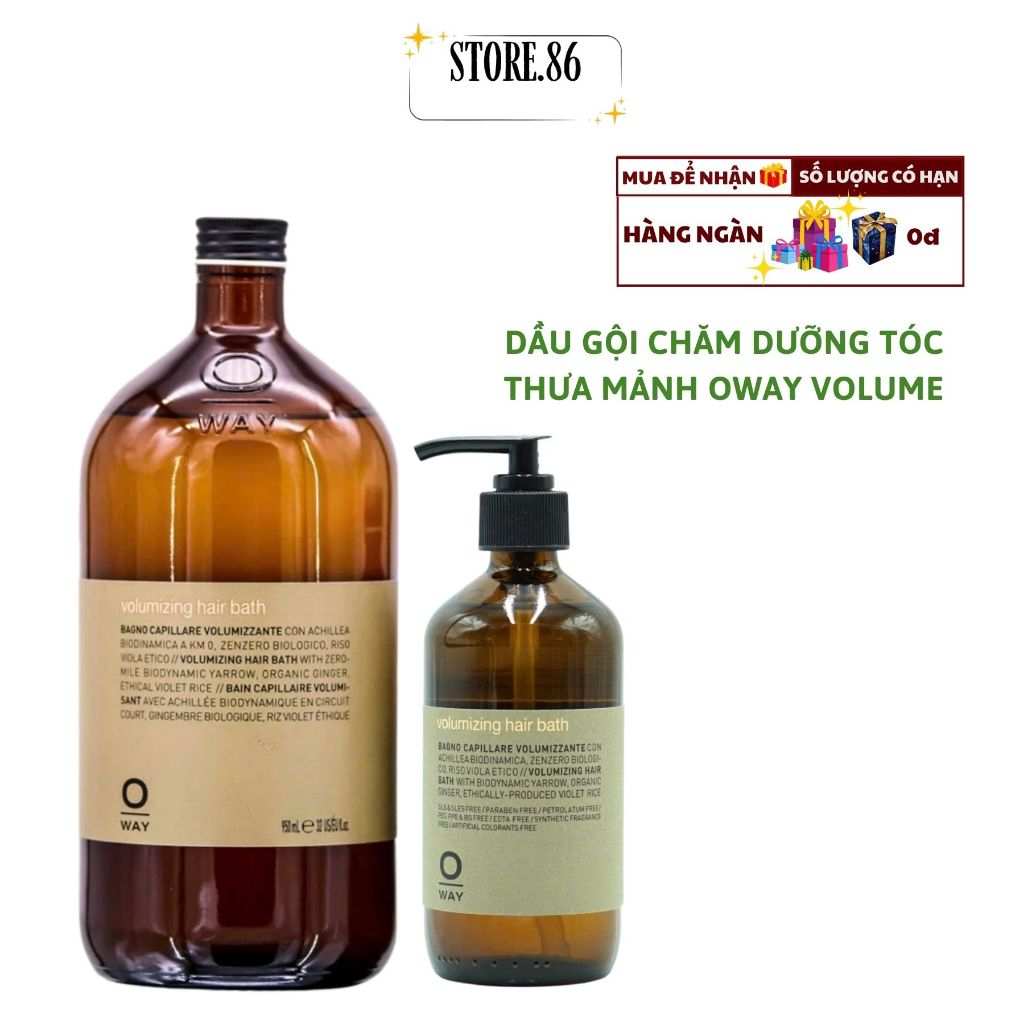 Dầu Gội OWAY Micro-Stimulating Hair Bath 240ml - 950ml | Làm Sạch Da Đầu, Chăm Sóc Tóc Thưa Yếu & Dễ Gãy Rụng