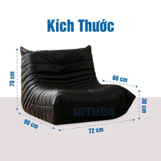 GHẾ LƯỜI THỨ GIÃN TOGO – SOFA DA PU CAO CẤP, NGỒI ÊM ÁI THƯ GIÃN, SANG TRỌNG CHO MỌI KHÔNG GIAN