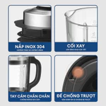Máy Làm Sữa Hạt Gilux - Xay Sinh Tố/Nấu 15 Chức Năng - Dung Tích 1.75L - Độ Ồn Thấp - Bản Mới 2026 — ảnh 5