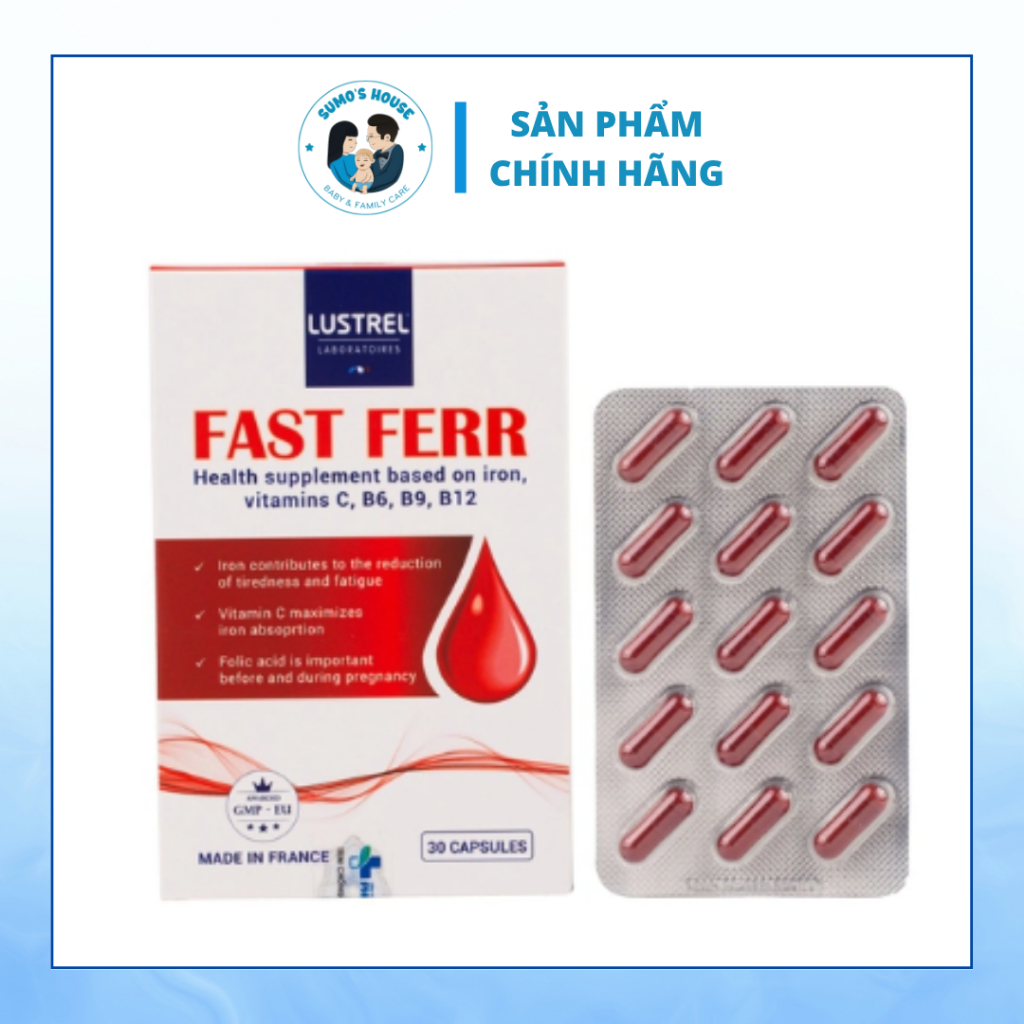 Fast Ferr 30 viên – Hỗ trợ bổ sung sắt, vitamin cho cơ thể | Shopee ...