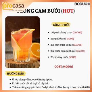 1kg - Mứt Boduo Bưởi Hồng - Bưởi Đỏ - Nguyên Liệu Pha Chế Trà, Soda, Đá Xay, topping, làm bánh