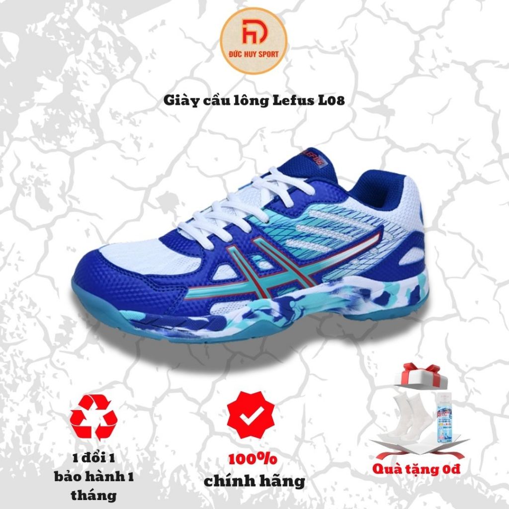 [Tăng Size] Giày Cầu Lông - Pickleball L08 Cho Trẻ Em, Người Lớn Siêu Nhẹ Chính Hãng