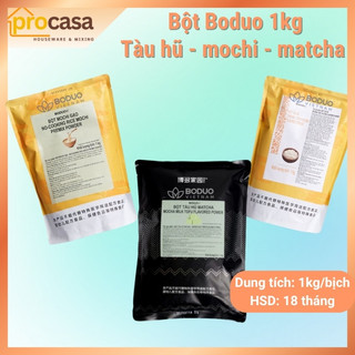 1kg - Bột Boduo - Bột Mochi gạo - Bột Tàu hũ - Bột tàu hũ matchat - nguyên liệu pha chế chính hãng