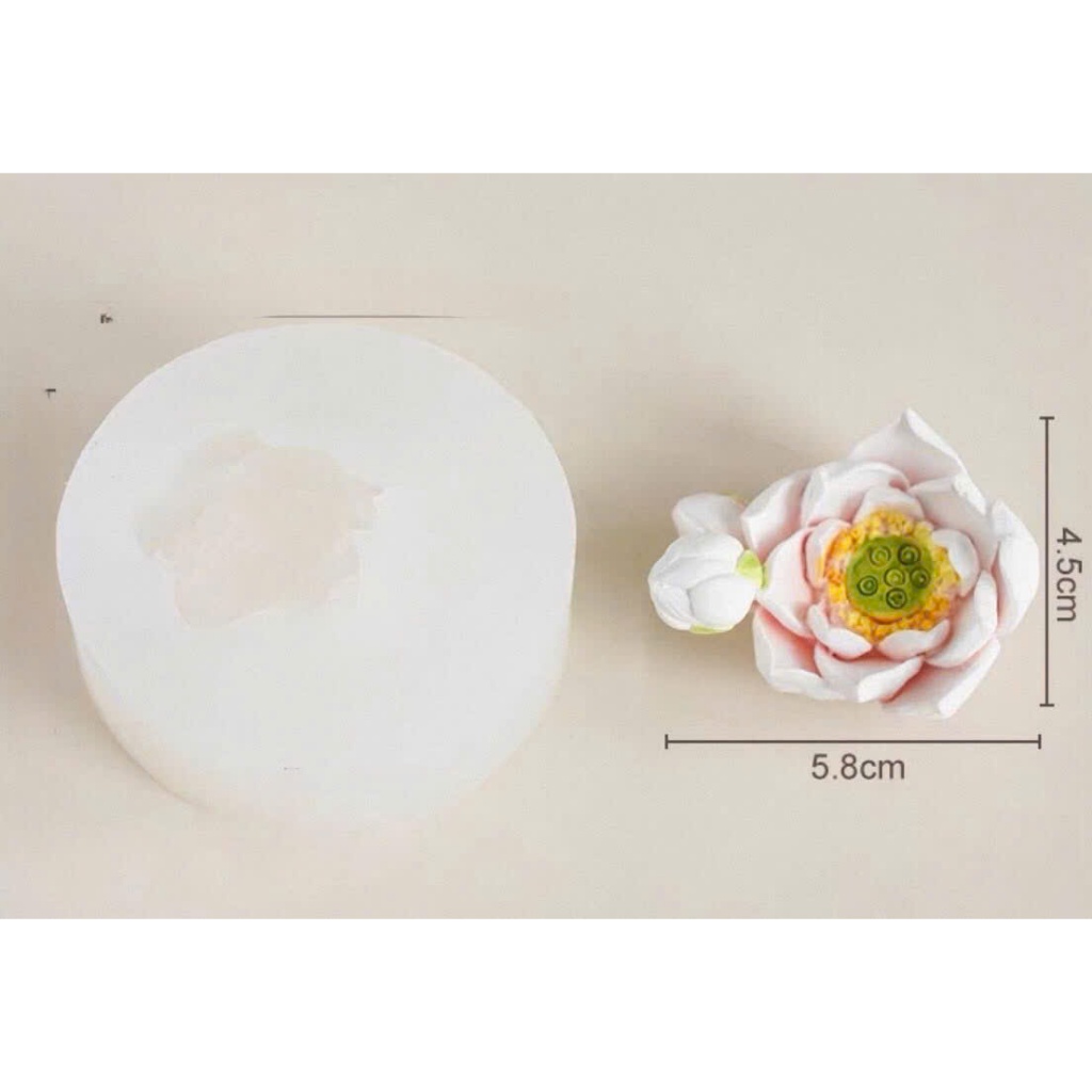 Khuôn silicon set 3 hoa sen