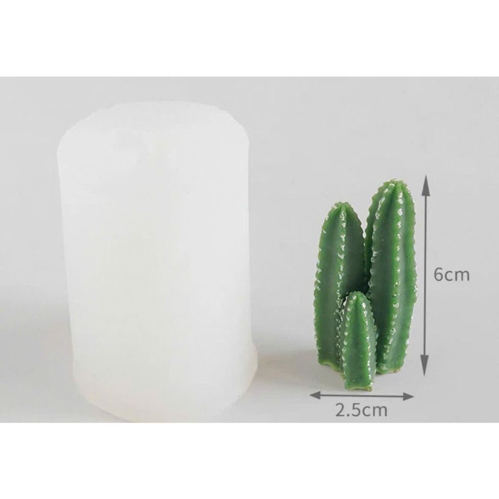 Khuôn silicon Xương rồng 3 nhánh cao mẫu 2
