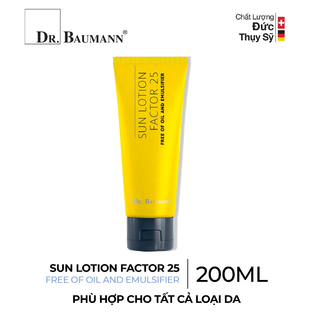 Thiết Kế Của Kem Chống Nắng Dr.baumann Sun Lotion Fact Kiềm Dầu Vitamin E
