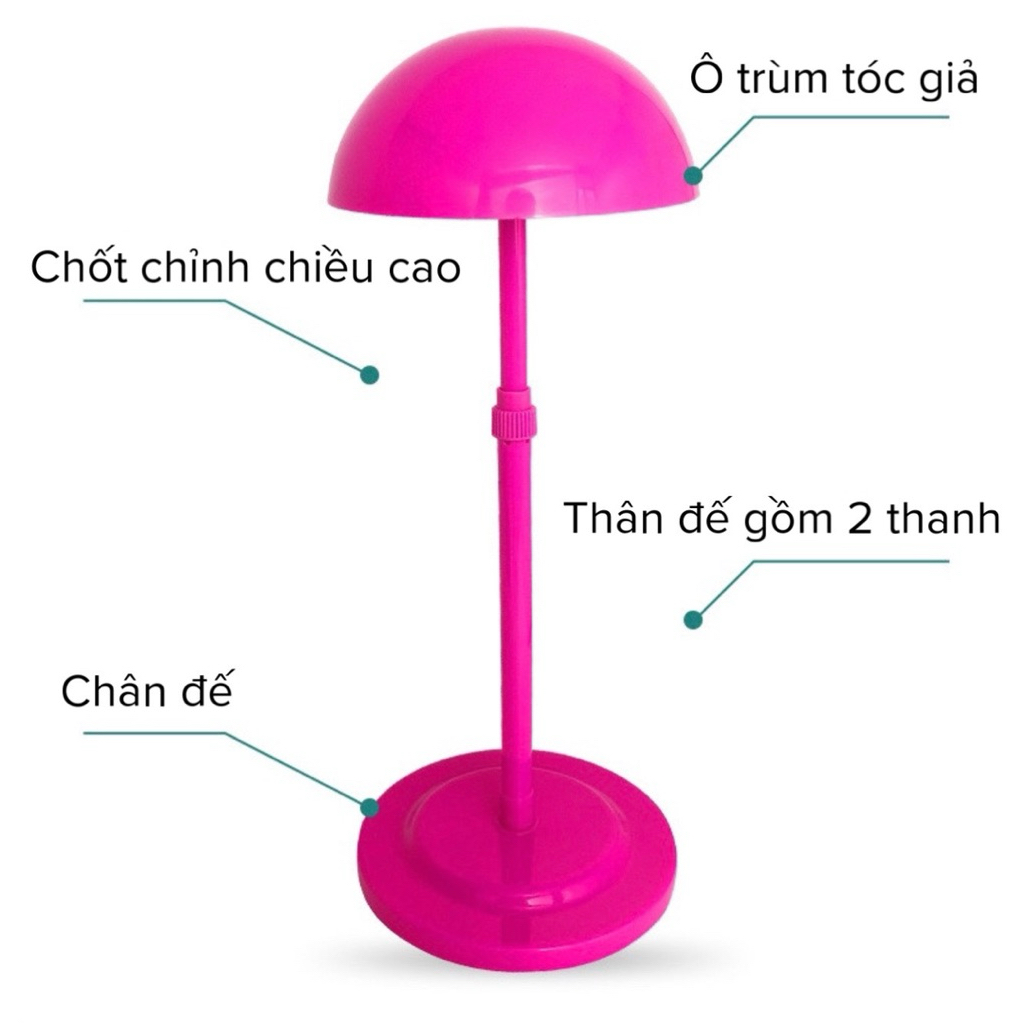 KẸP GIÁ GIỮ TÓC GIẢ/ KỆ TREO TÓC GIẢ CÓ THỂ ĐIỀU CHỈNH CHIỀU CAO GIÁ RẺ SỈ SỐ LƯỢNG LỚN