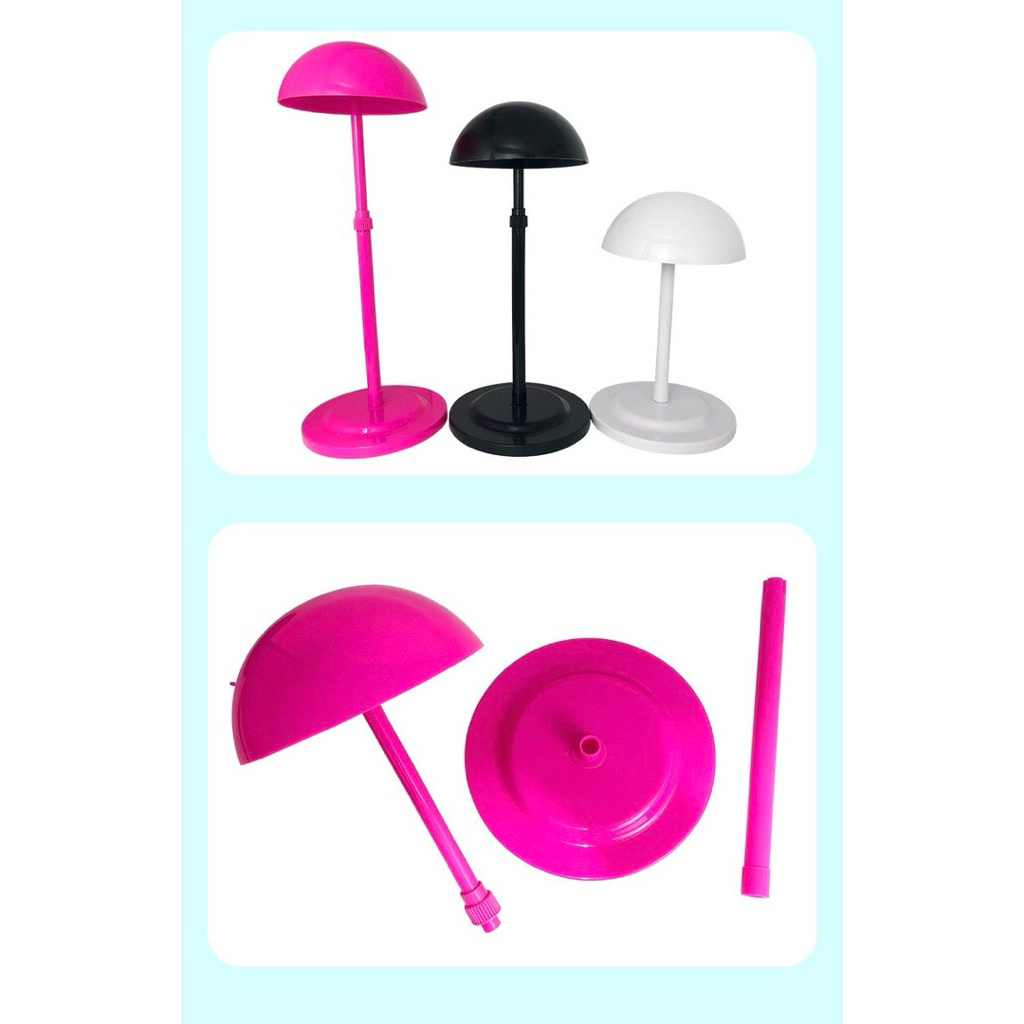 KỆ TREO TÓC GIẢ BẰNG NHỰA CỨNG CHẮC CHẮN/ GIÁ ĐỘI BẢO QUẢN TÓC GIẢ CÓ THỂ ĐIỀU CHỈNH CHIỀU CAO