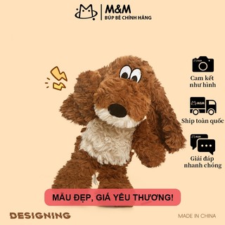 Chó Rousong nhồi bông dễ thương, búp bê ôm ngủ đáng yêu giao từ kho Hà Nội