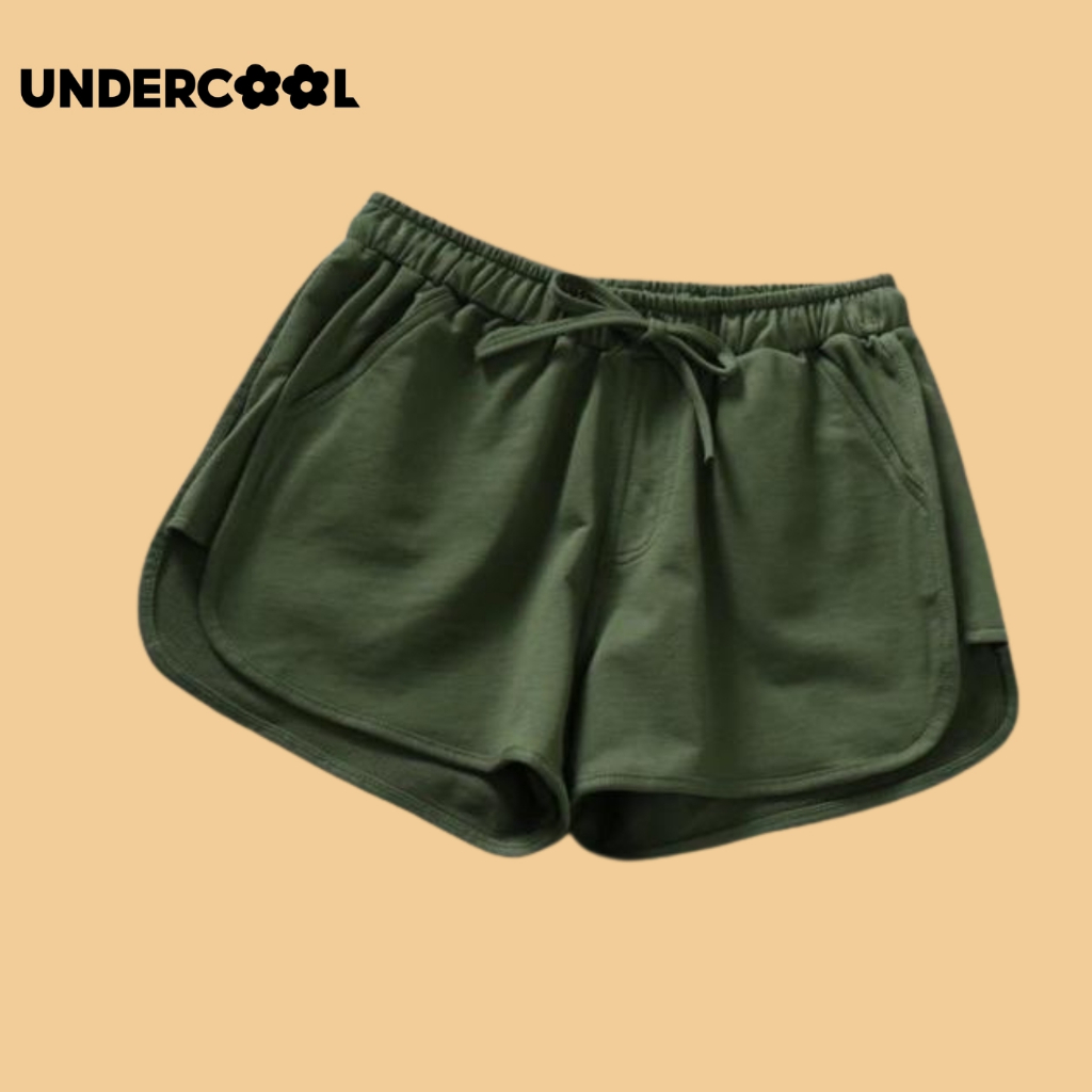 Quần Short vải tổng hợp UNDERCOOL Tacta Phồng Ống Rộng Cạp Chun Nhiều Màu QS15