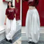 Quần Dài Gió Xếp Ly Hamina Dáng Thụng Cạp Chun Bigsize, Quần Vải Dù Có Túi Bên Sườn 447