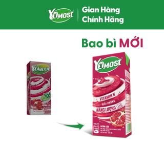 [KOL] Thùng 48 Hộp Sữa Chua Lên Men Tự Nhiên Yomost Hương Lựu (170ml/Hộp)