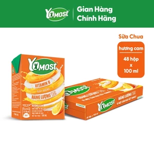 Thùng 48 Hộp Sữa chua uống Yomost vị cam 100ml/hộp