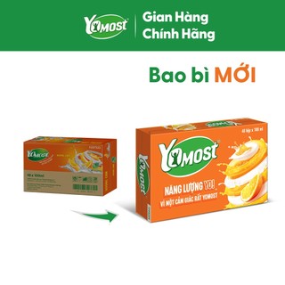 [KOL] Thùng 48 Hộp Sữa chua uống Yomost vị cam 100ml/hộp
