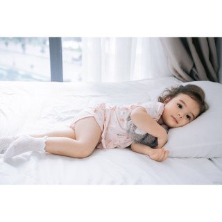 M&B (3-24M) Bộ quần áo cộc tay cài giữa co giãn tốt, chất Rayon thoáng mát, thấm hút mồ hôi cho bé