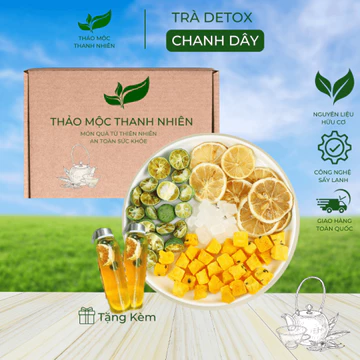 Trà Chanh Dây Kim Quất, Trà Detox Chanh Leo, Trà Thảo Mộc Mát Gan Đẹp Da Dáng Đẹp Tốt Cho Sức Khỏe