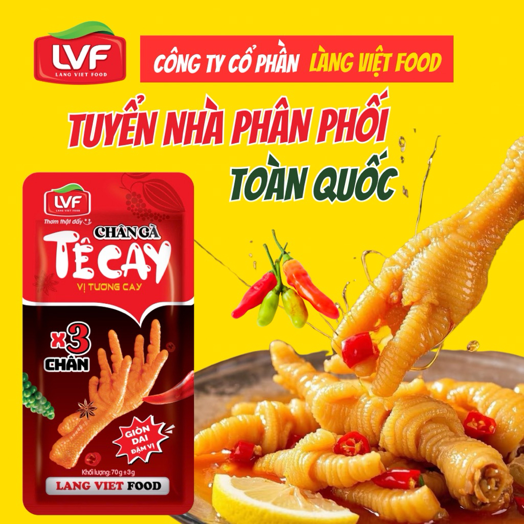 Combo 10 chân gà tê cay x3 Chân /1 bịch