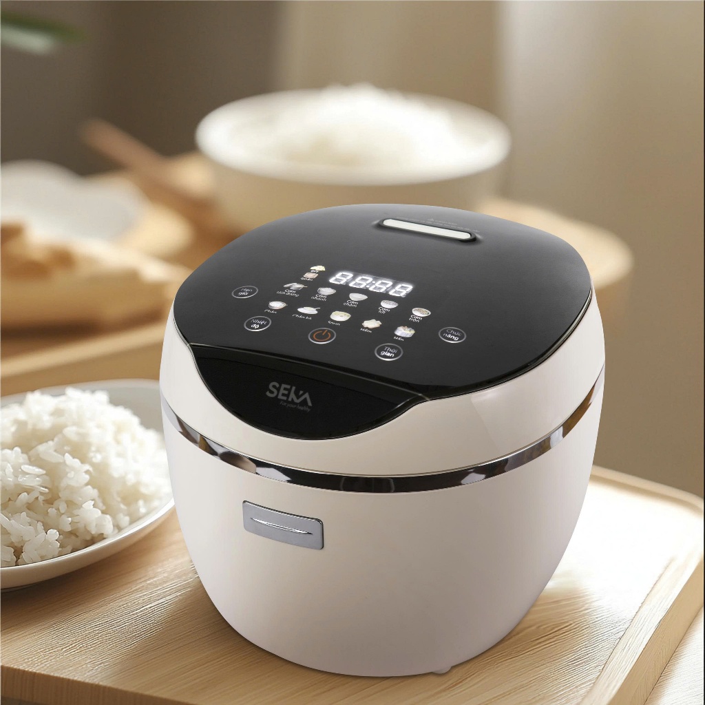 Nồi cơm inox có quai xách 12 chức năng Seka Công nghệ Tách đường
