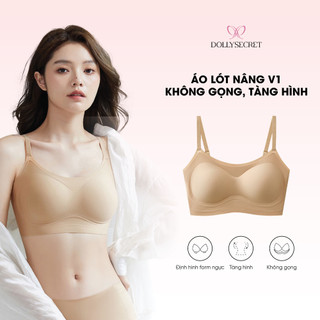 Áo Lót Không Gọng Định Hình V1 Áo Lót Su Nữ DOLLY SECRET Cup Ngang Thoáng Khí A61