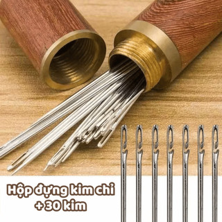 Hộp Đựng Kèm Kim Tự Xỏ Chỉ Bằng Thép Không Gỉ, Kim May Gia Dụng, Kim Tự Động Nhanh Chóng Life Plus - HDKC01