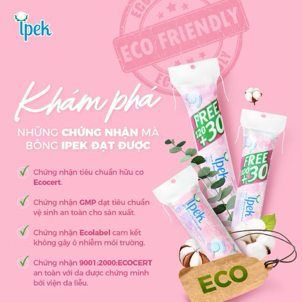 Bông tẩy trang ipeck