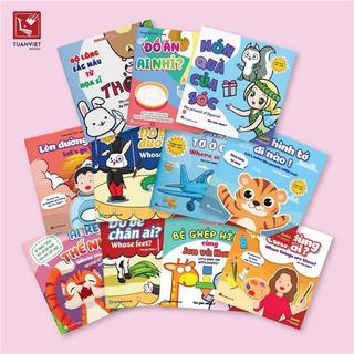 Sách - Ehon Song ngữ cho bé 0-4 tuổi (Màu sắc, Hình khối, Nhận biết) kèm mã file nghe tiếng Anh (Bộ 11 cuốn)
