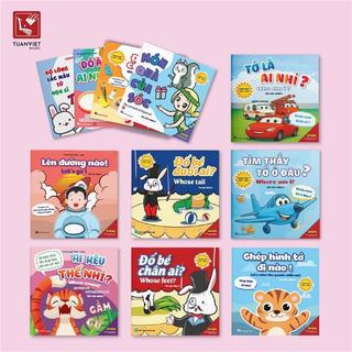 Sách - Ehon Song ngữ cho bé 0-4 tuổi (Màu sắc, Hình khối, Nhận biết) kèm mã file nghe tiếng Anh (Bộ 11 cuốn)