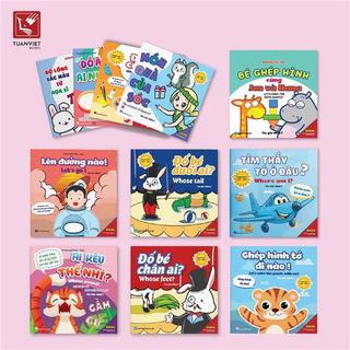 Sách - Ehon Song ngữ cho bé 0-4 tuổi (Màu sắc, Hình khối, Nhận biết) kèm mã file nghe tiếng Anh (Bộ 11 cuốn)