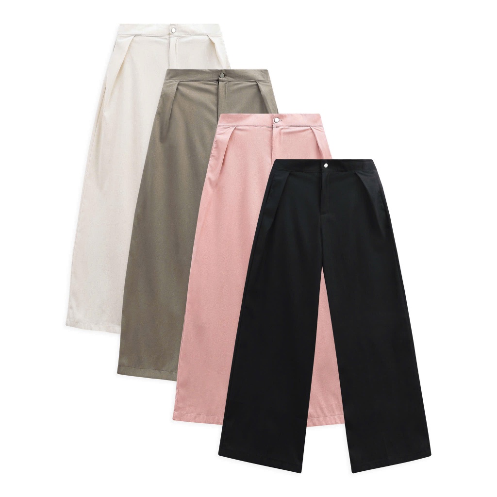 [Xả Hàng] Quần Đũi Suông Local Brand NEVASOME Basic 4 màu Nữ Womenswear