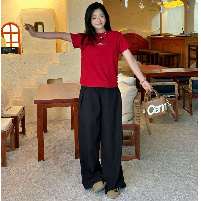 [Xả Hàng] Quần Đũi Suông Local Brand NEVASOME Basic 4 màu Nữ Womenswear