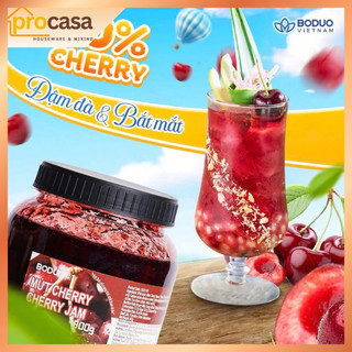 900gr - Mứt Cherry Boduo Signature - – Nguyên Liệu Pha Chế Trà Trái Cây, Soda, Đá Xay